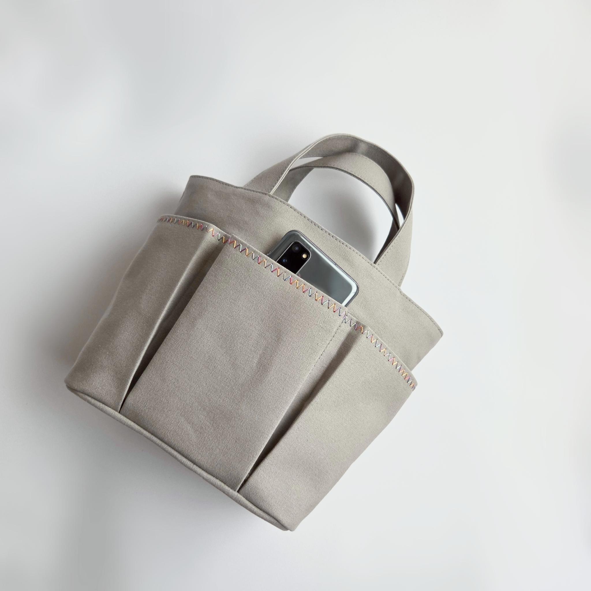 【ジグザグステッチ】トートバッグ〈Gray〉 | 13枚目