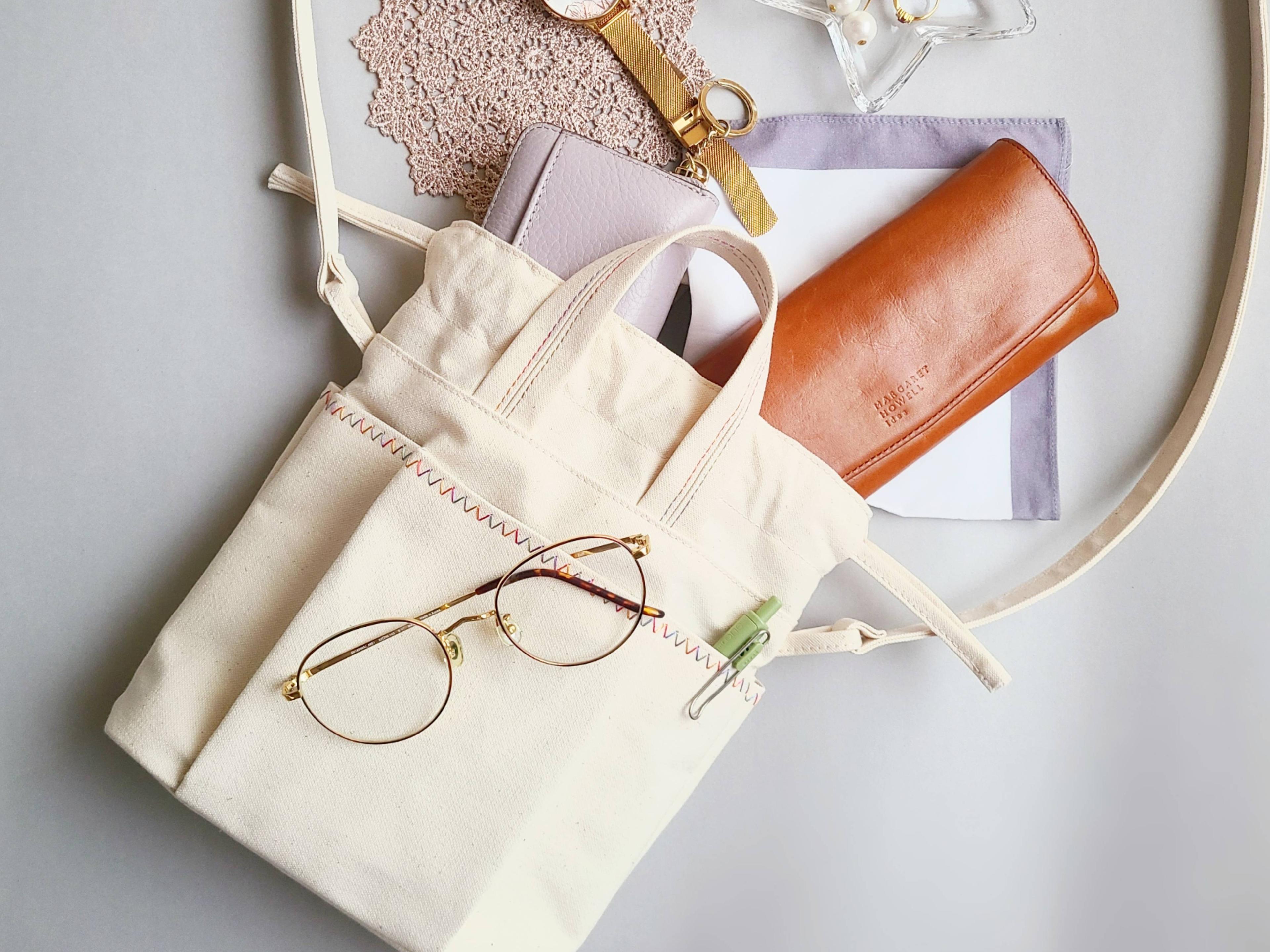 【ジグザグステッチ】巾着ポシェット販売開始！